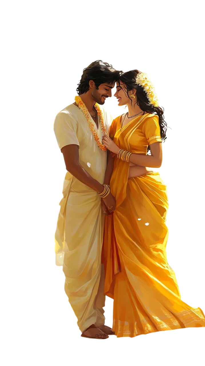 Person in traditional Indian attire representing cultural heritage