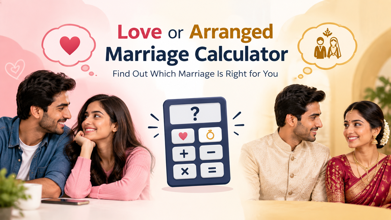 Love or Arranged Marriage Calculator: Find Out Which Marriage Is Right for You